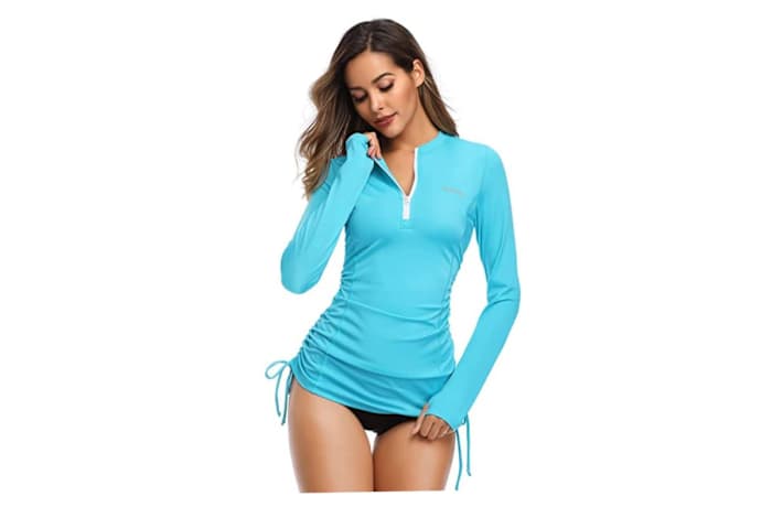 HISKYWIN Long Sleeve UV Protection Rash Guard Top